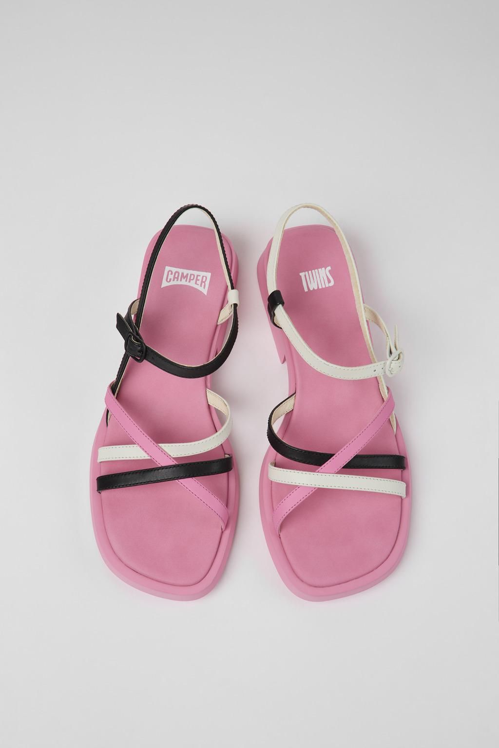 캠퍼 멀티컬러 가죽 스트랩 샌들 TWINS K201487-005 MULTICOLOR - 상세 이미지 4