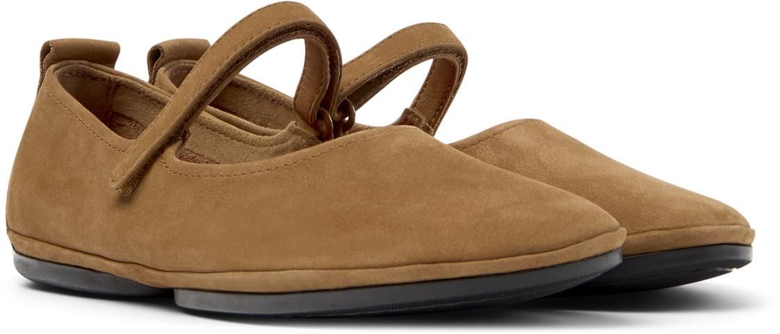 캠퍼 미니멀 메리제인 스트랩 플랫슈즈 Right Nina K201365-030 BROWN - 상세 이미지 2