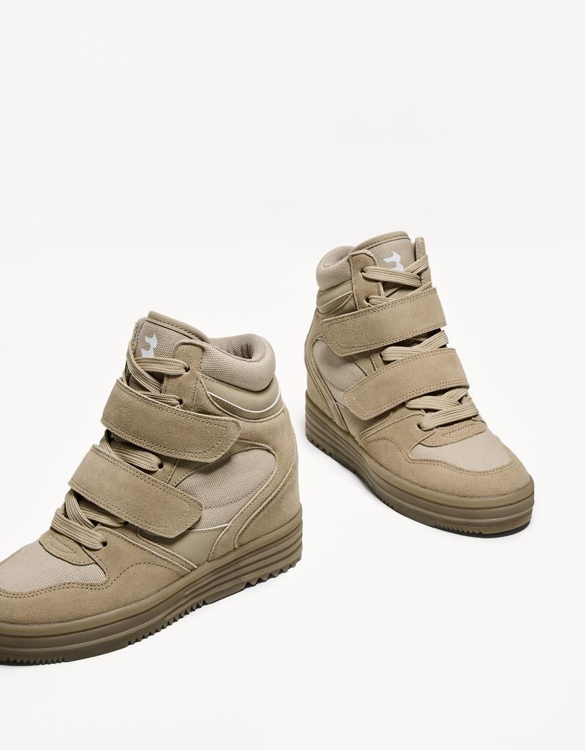 버쉬카 테크니컬 인솔 하이탑 스니커즈 1506/560 TAUPE - 상세 이미지 4