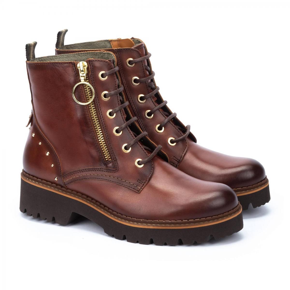 피콜리노스 오리지널 레더 브라운 앵클부츠 VICAR W6S-8619 COGNAC - 상세 이미지 2