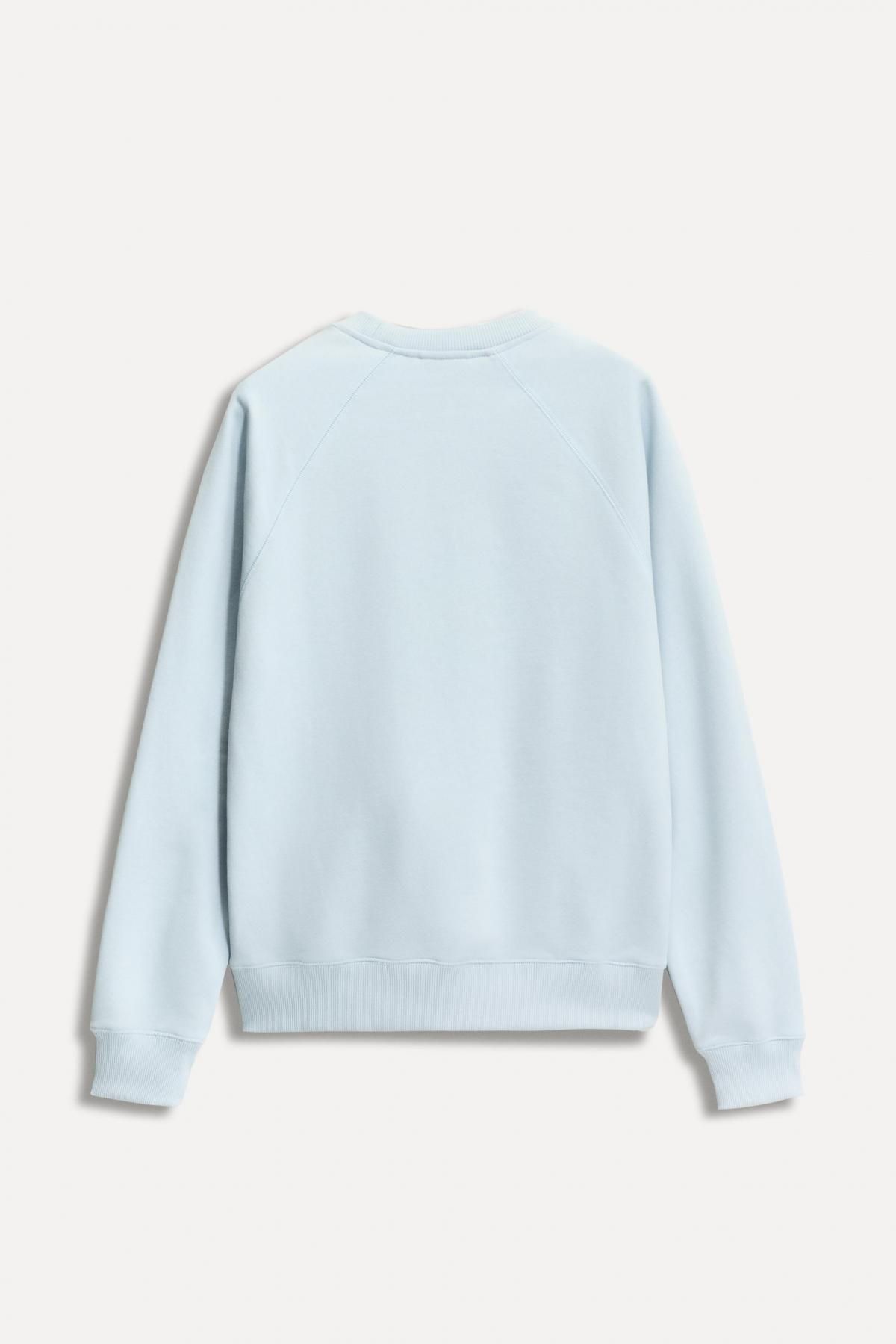 자라 50주년 패치 라운드넥 긴팔 스웨트셔츠 0085/013 LIGHT BLUE - 상세 이미지 2