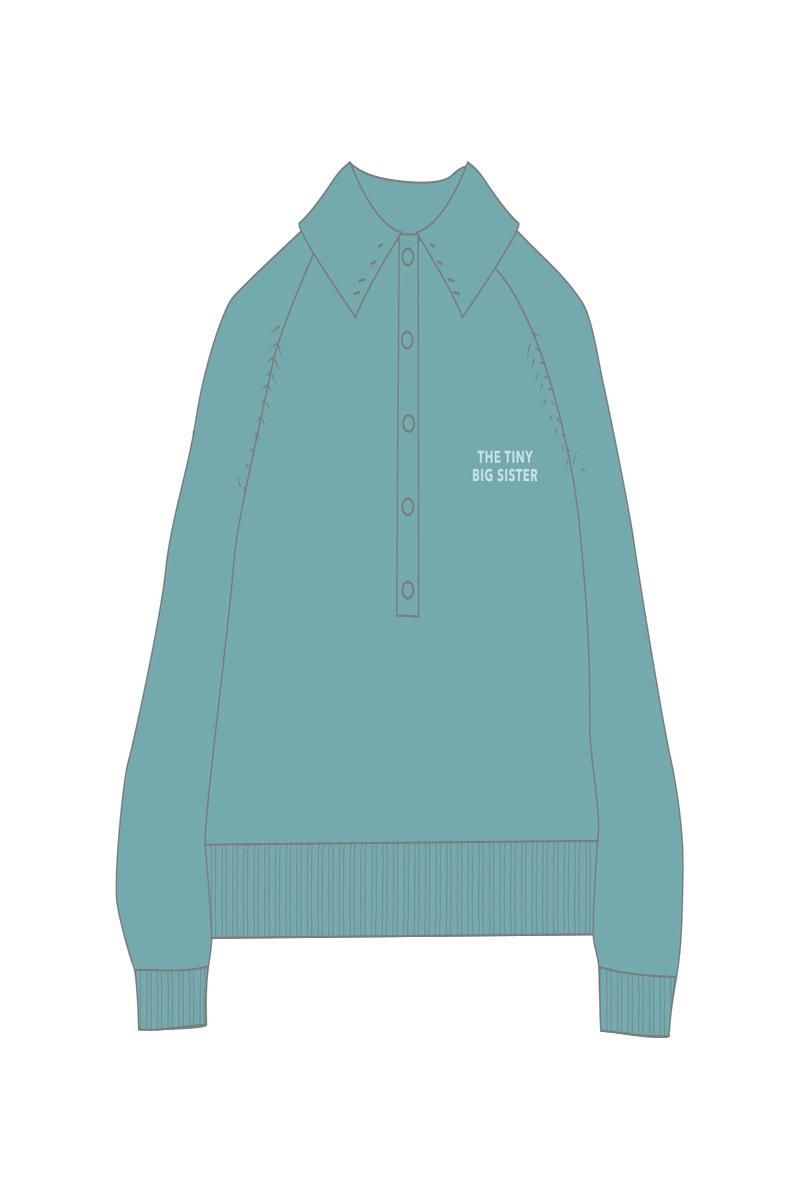 타이니코튼 미니멀 크롭카라니트 JERSEY FRANK SS25-776R19 ONE COLOR - 상세 이미지 2