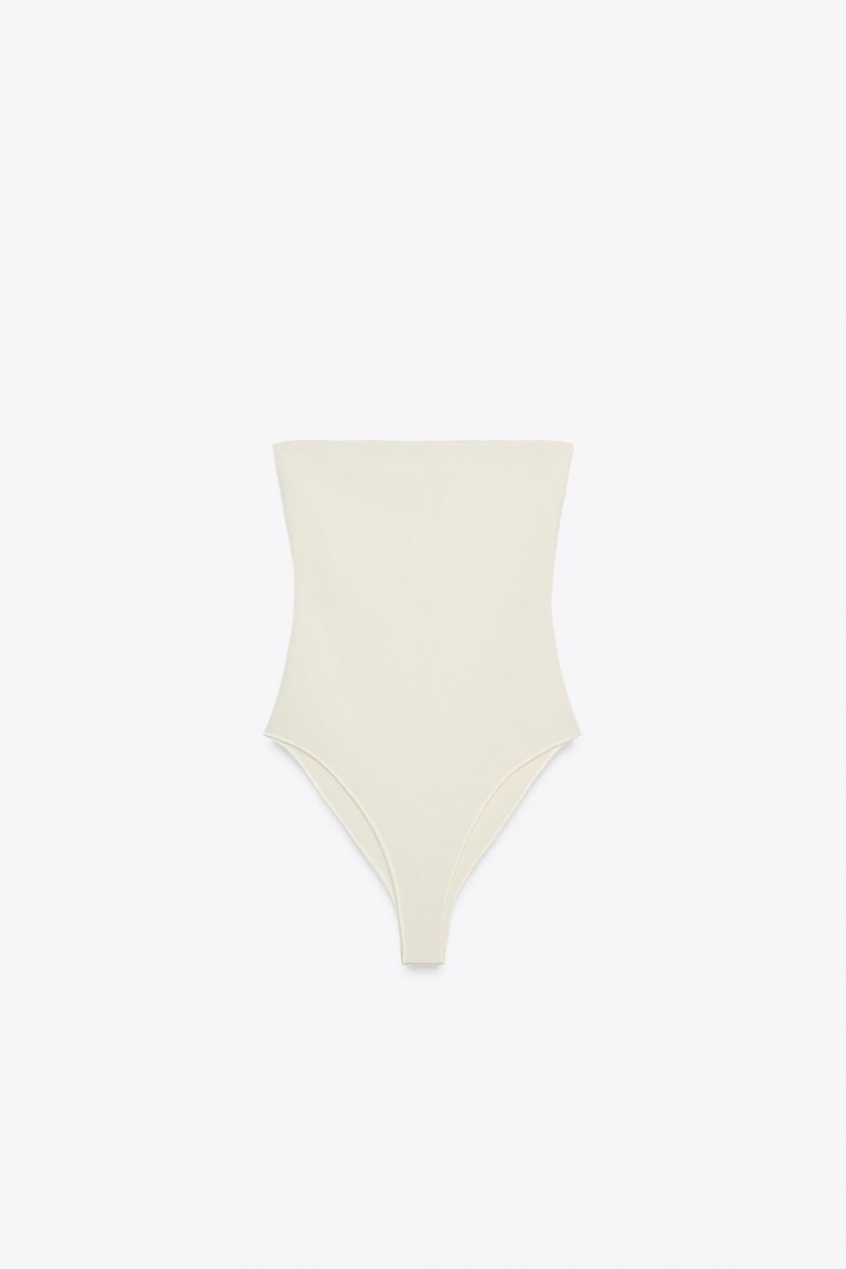 자라 스트레치 오프숄더 바디수트 5584/185 OYSTER-WHITE - 메인 이미지
