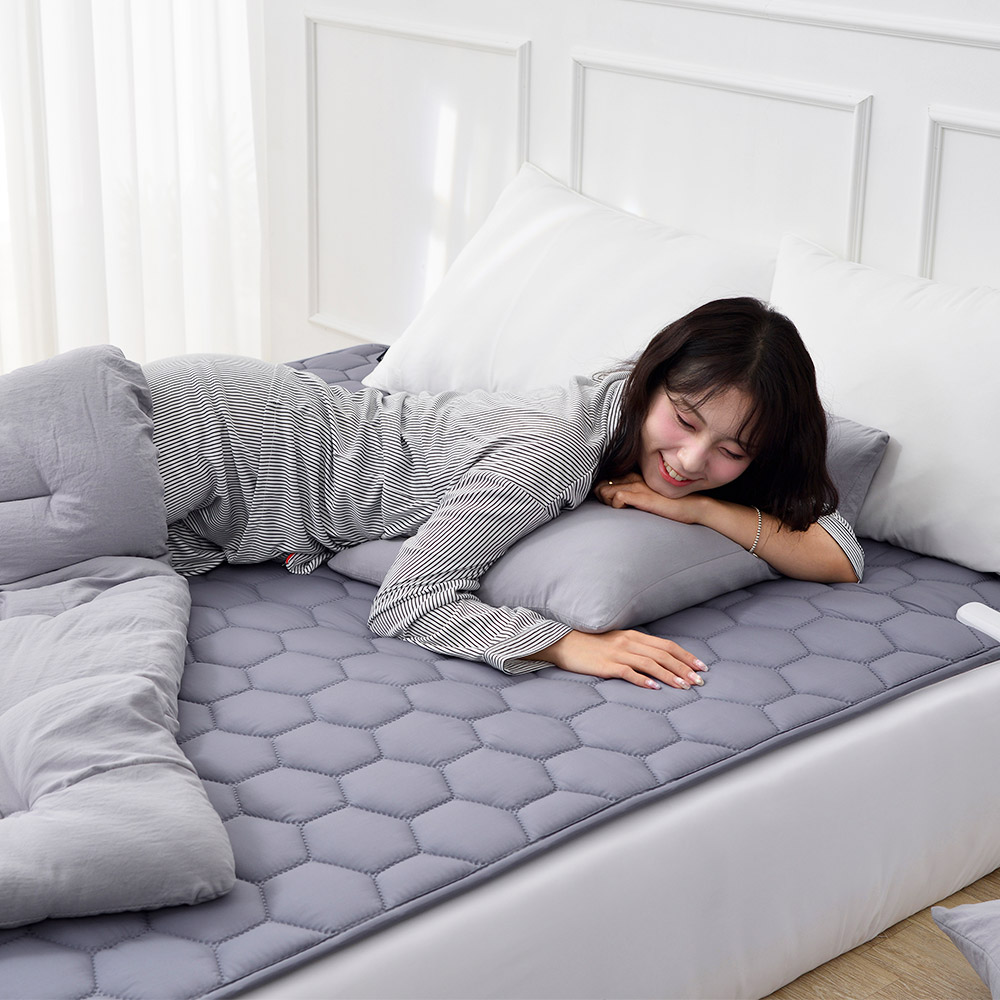 온열 탄소 전기 요 장판 캠핑 Q, 150x200cm, EMF 카본 매트 (미스트그레이)