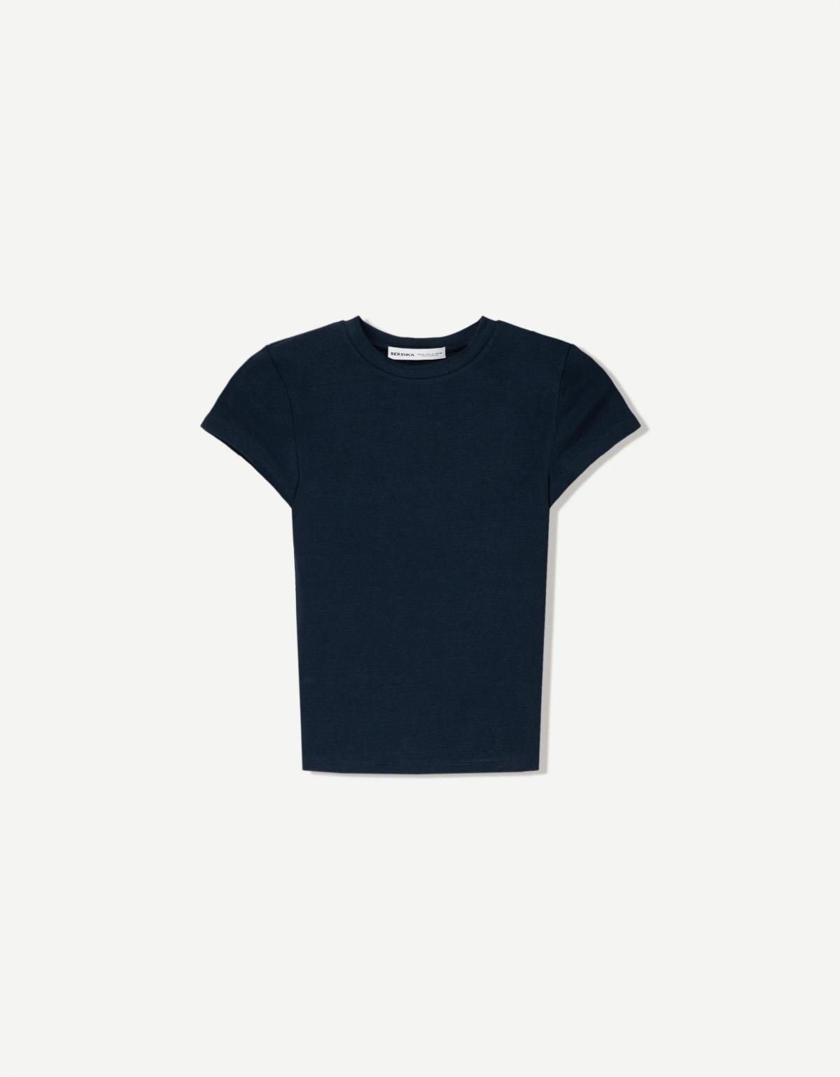 버쉬카 크루넥 반팔 티셔츠 2666/152 NAVY - 상품 이미지