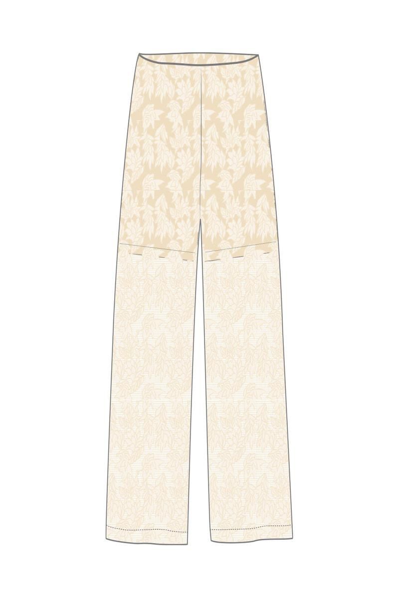 타이니코튼 구이퓌르 레이스 와이드 팬츠 SS25-602103 BEIGE - 상세 이미지 2