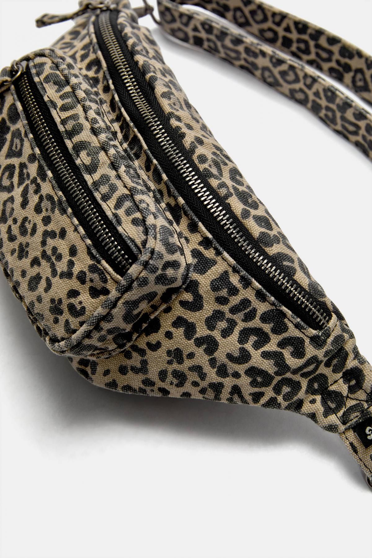 풀앤베어 애니멀 레오파드 패턴 캐주얼 힙색 4004/640 LEOPARD - 상세 이미지 4
