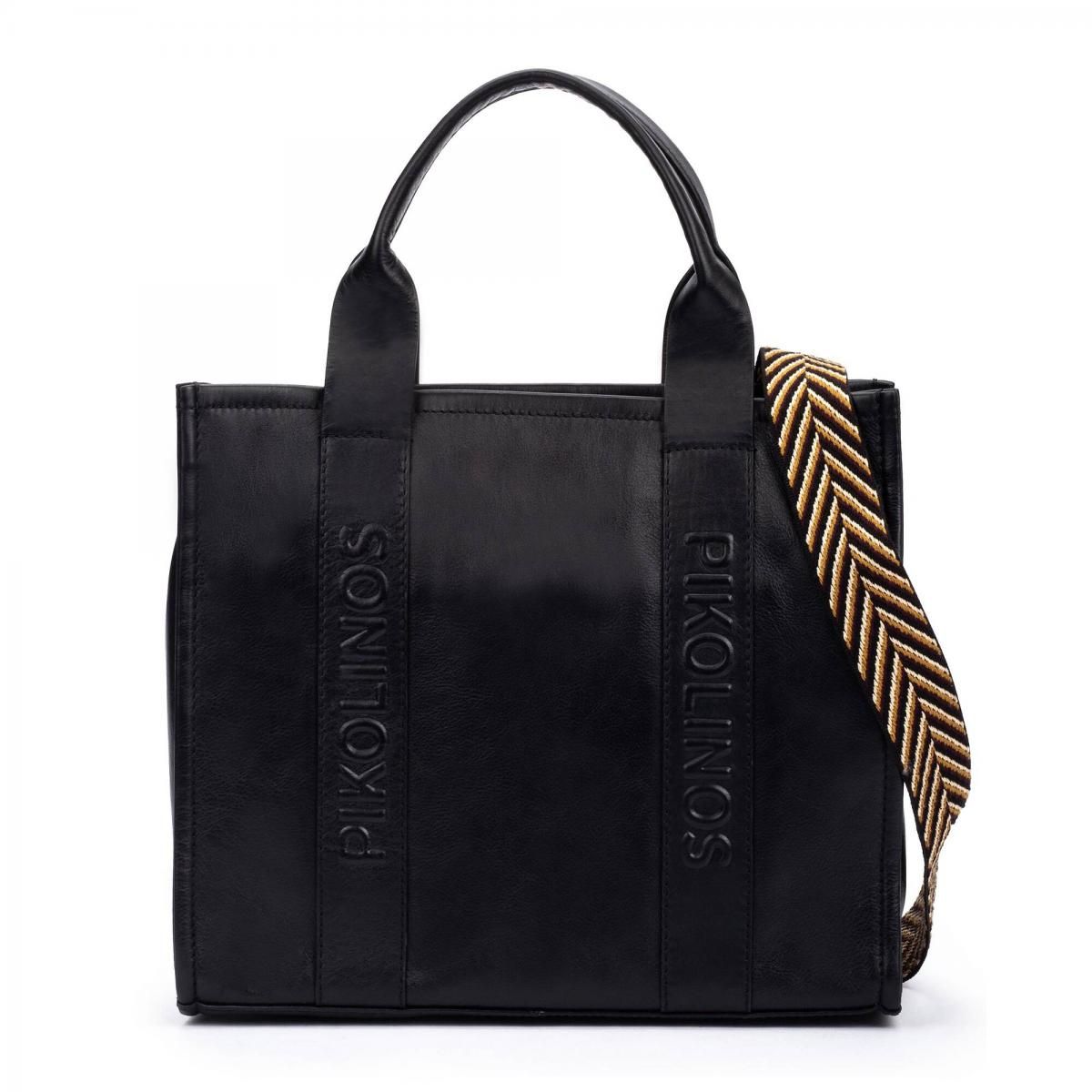 피콜리노스 데일리 베이직 토트백 ALCUDIA WHA-354C2 BLACK - 메인 이미지