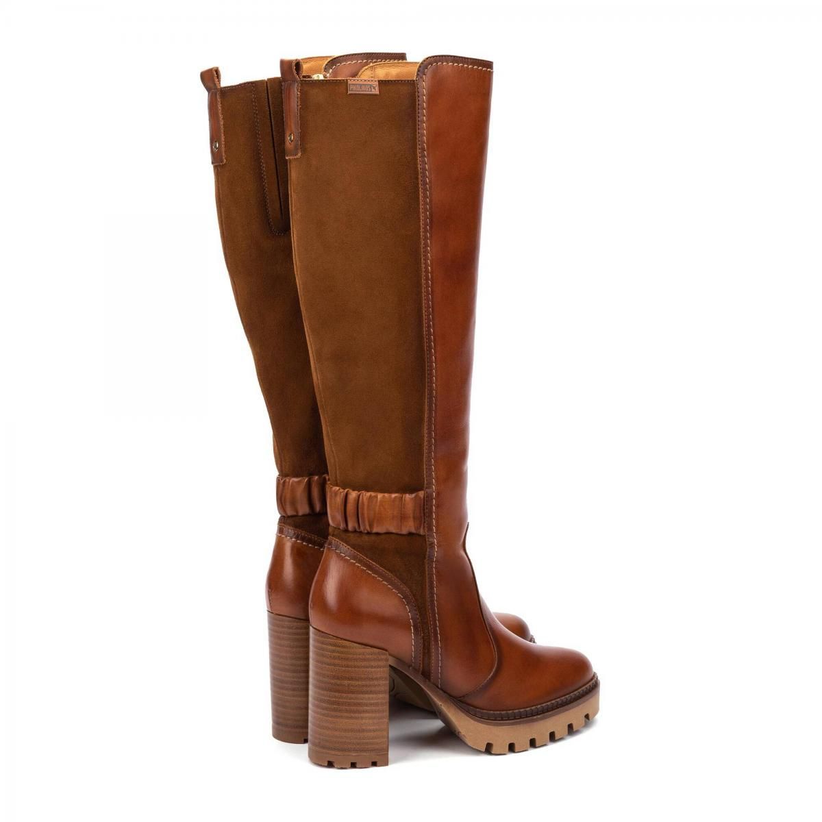 피콜리노스 프리미엄 레더 미들힐 롱부츠 CERVERA W1H-9809C1 BRANDY - 상세 이미지 4
