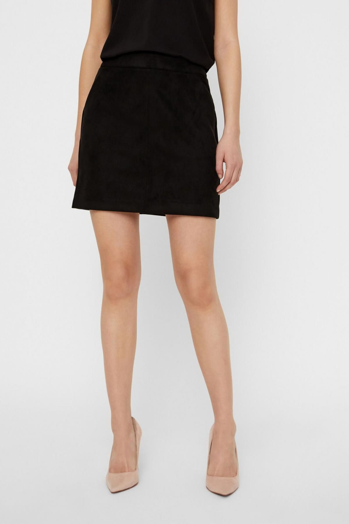 베로모다 스웨이드 미니 스커트 Falda corta antelina 9908757 NEGRO - 메인 이미지