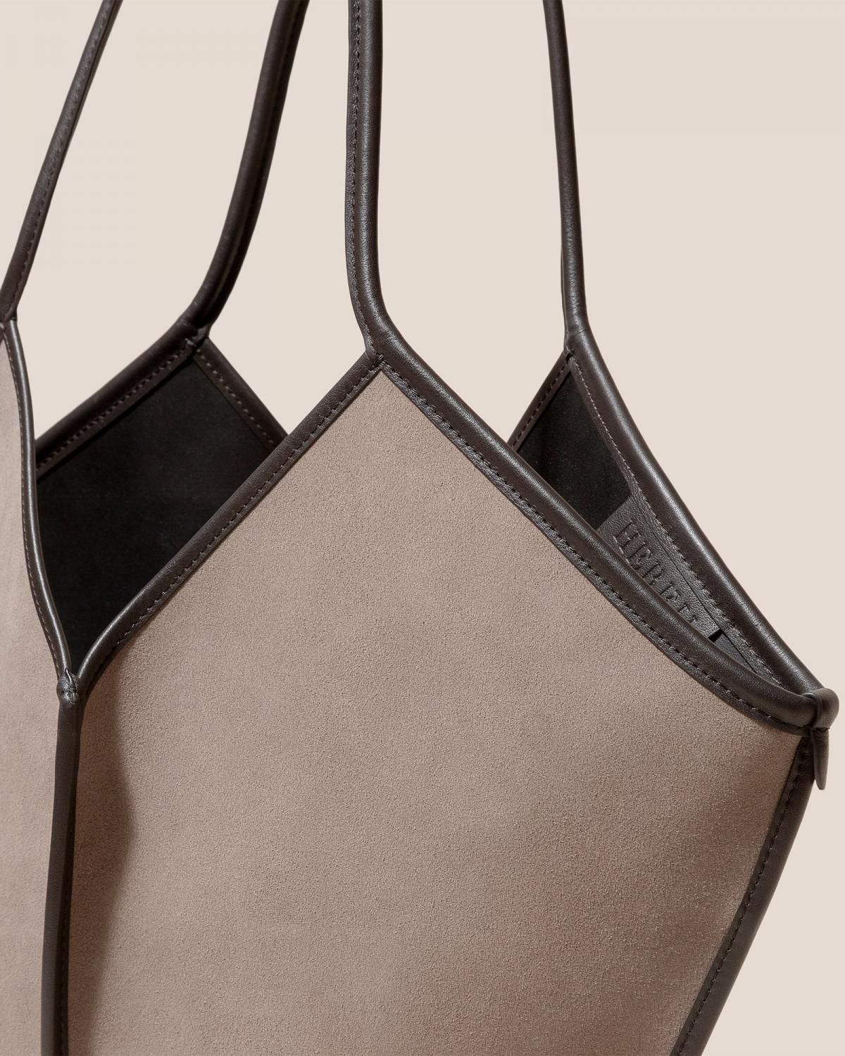 헤레우 CALELLA 스웨이드 가죽 토트백 8633277088076 GREY DARK BROWN - 상세 이미지 3