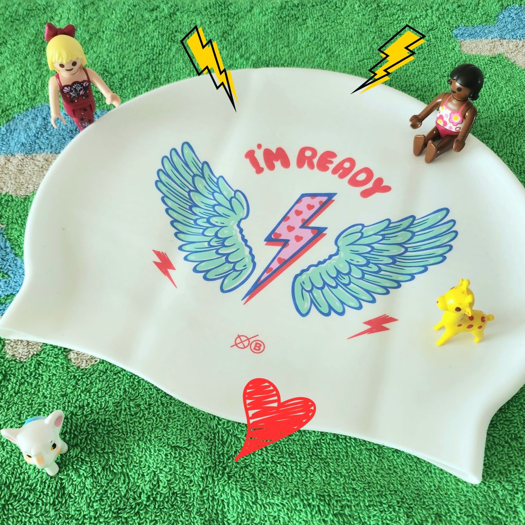 낫브래그 러브썬더 바이오 수모 민트 날개 귀여운 레드 핑크 번개 단체 수모 - 상세 이미지 3