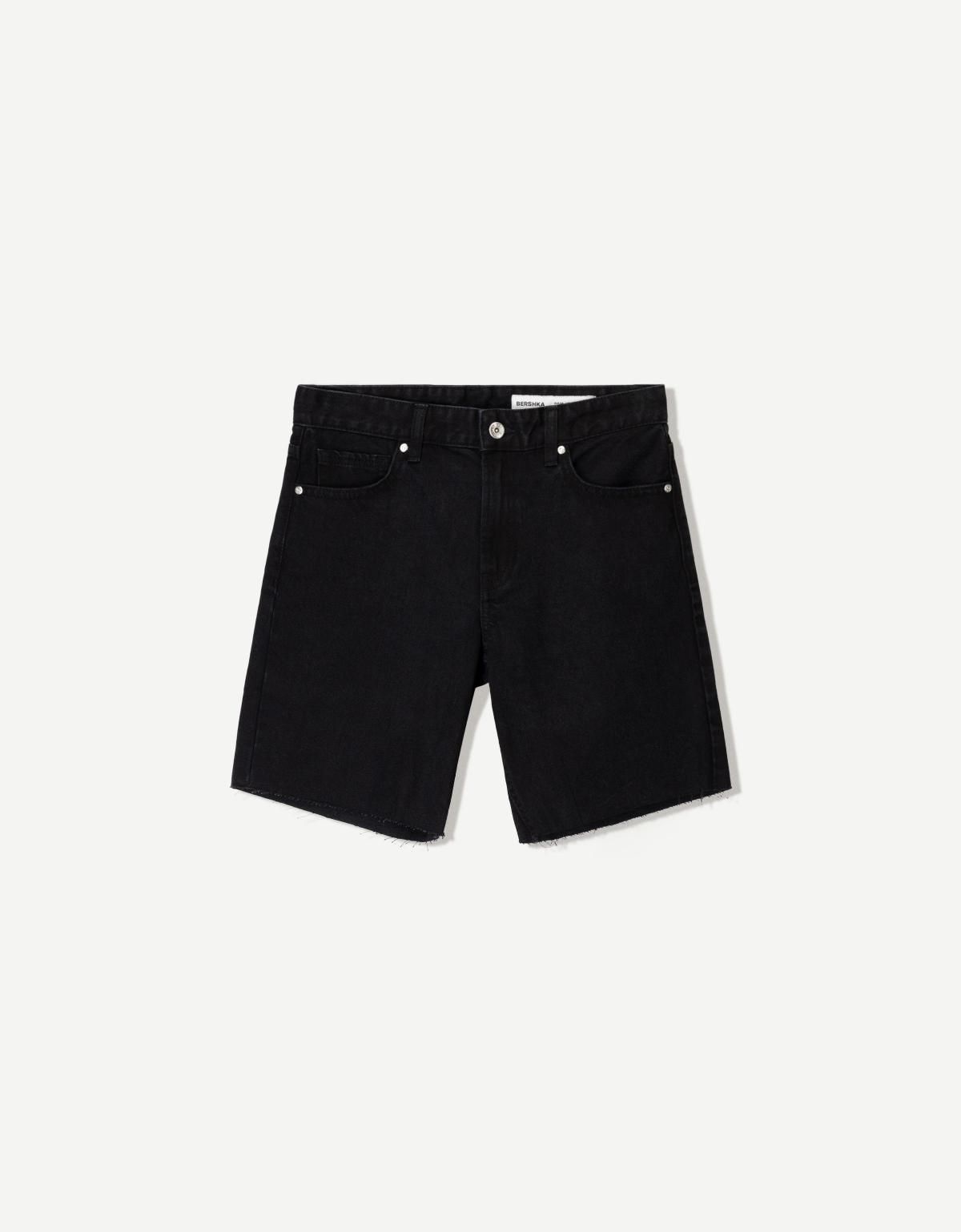 버쉬카 데님 버뮤다 쇼츠 3197/534 BLACK - 상품 이미지