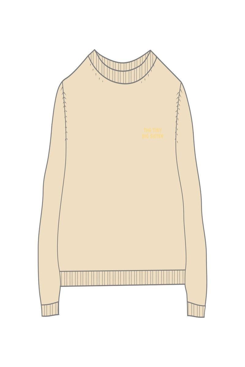 타이니코튼 베이직 라운드넥 크롭 맨투맨 JERSEY CHLOE SS25-774103 BEIGE - 상세 이미지 3