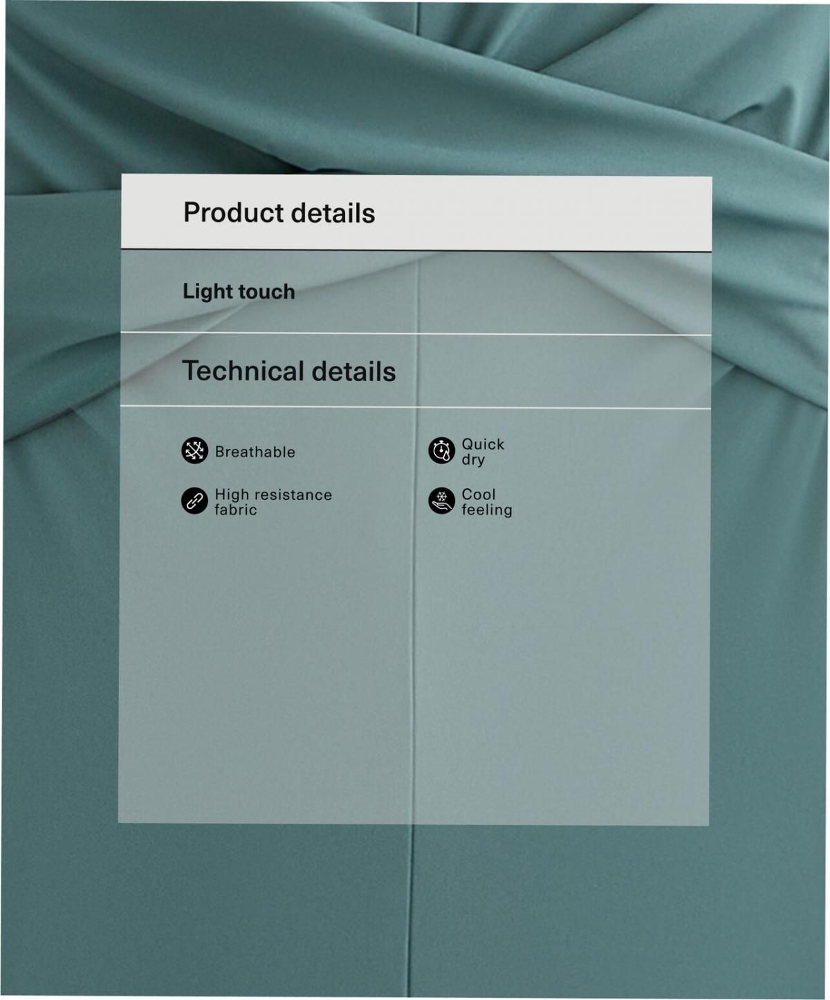 오이쇼 테크니컬 쿨터치 드레이프 숏 점프수트 3411/229 WASHEDPETROLGREEN - 상세 이미지 3