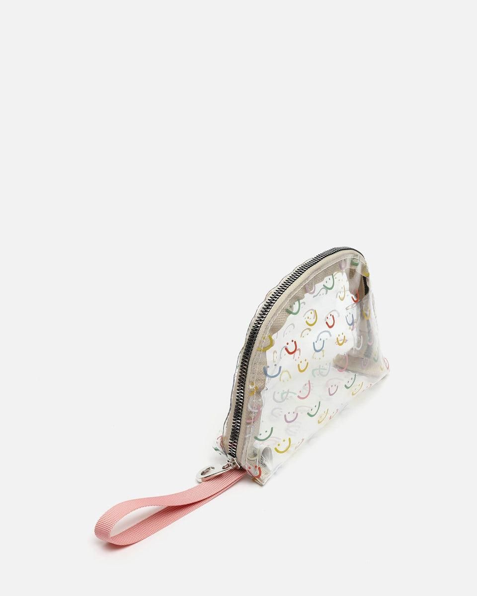 미사코 멀티컬러 투명 스마일 프린트 파우치 Happy-4700401100014 MULTICOLOR - 상세 이미지 2