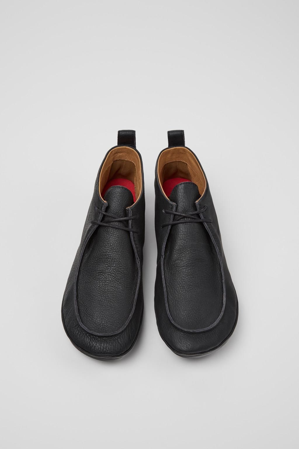 캠퍼 베이직 블랙 카프스킨 앵클부츠 Right Nina K400805-003 BLACK - 상세 이미지 4