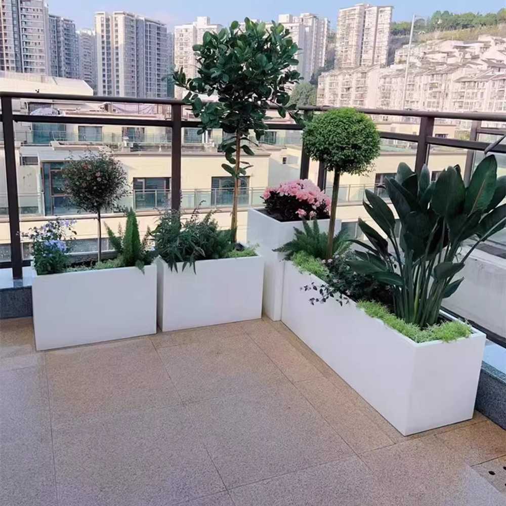 화분 파티션 중간 분리 장식 가벽 인테리어 식당 철제 40x80cm - 상세 이미지 3