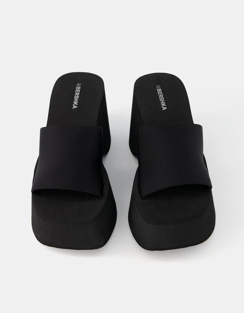 버쉬카 플랫폼 테크니컬 뮬 샌들 블랙 1714/460 BLACK - 상세 이미지 4