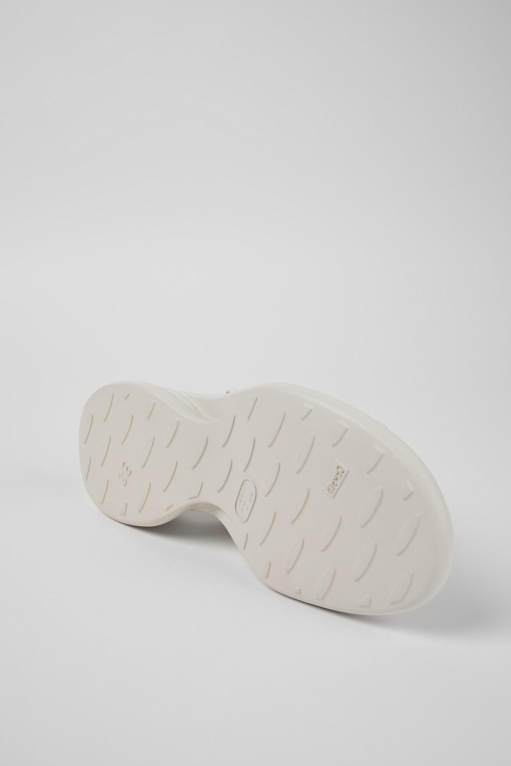 캠퍼 화이트 크로스 웨지 스트랩 샌들 Spiro K201494-010 WHITE - 상세 이미지 5