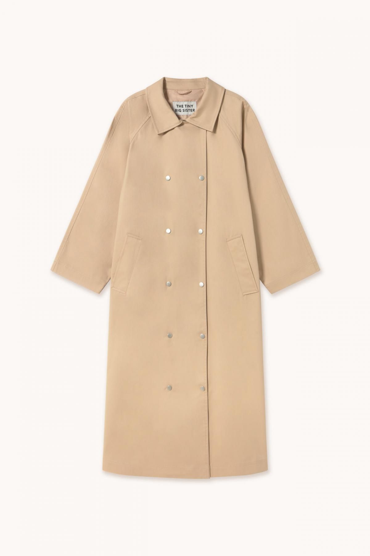 타이니코튼 미니멀 롱 트렌치코트 GABARDINA SS25-753M01 ONE COLOR - 메인 이미지