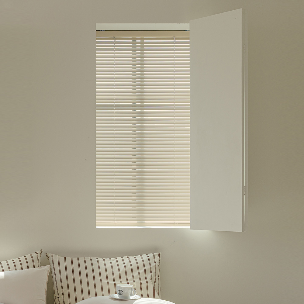 바자르 25mm 알루미늄 맞춤제작 블라인드 거실 베란다 창문 우측 36x20