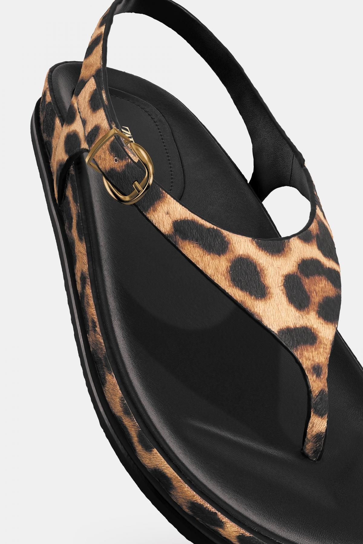 자라 레오파드 스트랩 레더 샌들 2625/510 LEOPARD - 상세 이미지 3