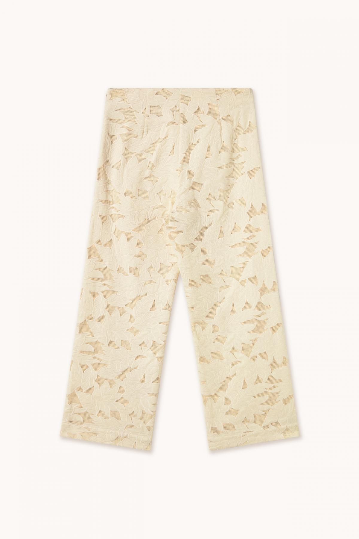 타이니코튼 구이퓌르 레이스 와이드 팬츠 SS25-602103 BEIGE - 상세 이미지 5