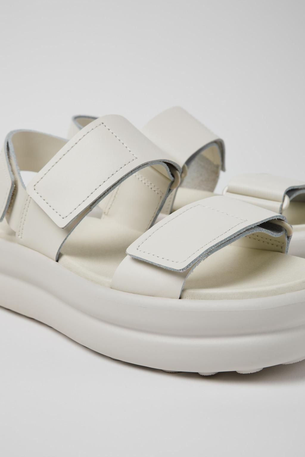 캠퍼 플랫폼 화이트 스트랩샌들 Pelotas Flota Up K201728-001 WHITE - 상세 이미지 2