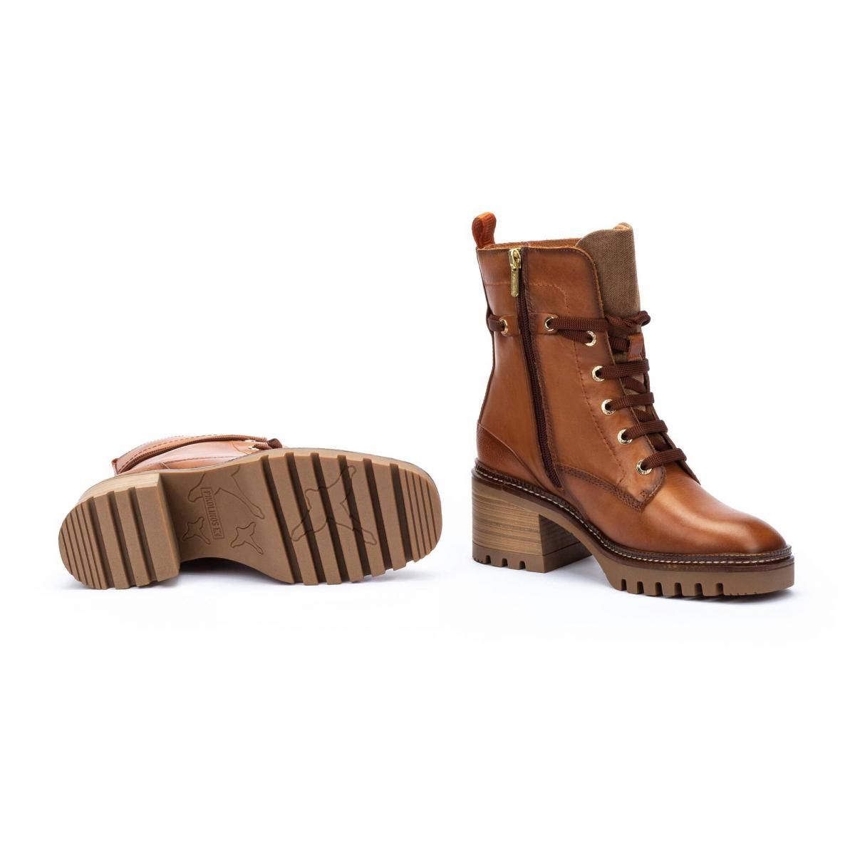 피콜리노스 트렌디 청키힐 레이스업 앵클부츠 VALLADOLID W5D-8698C2 BRANDY - 상세 이미지 5