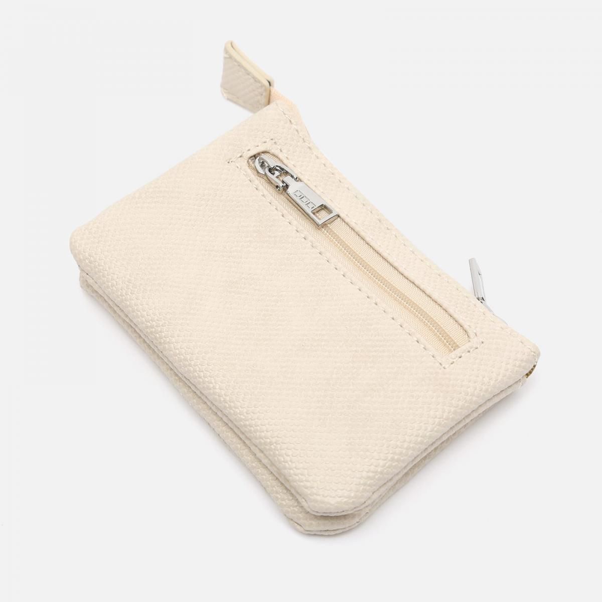 미사코 유니크 베이직 레더 텍스처 동전 지갑 ENGRI-4400383117016 BEIGE - 상세 이미지 3