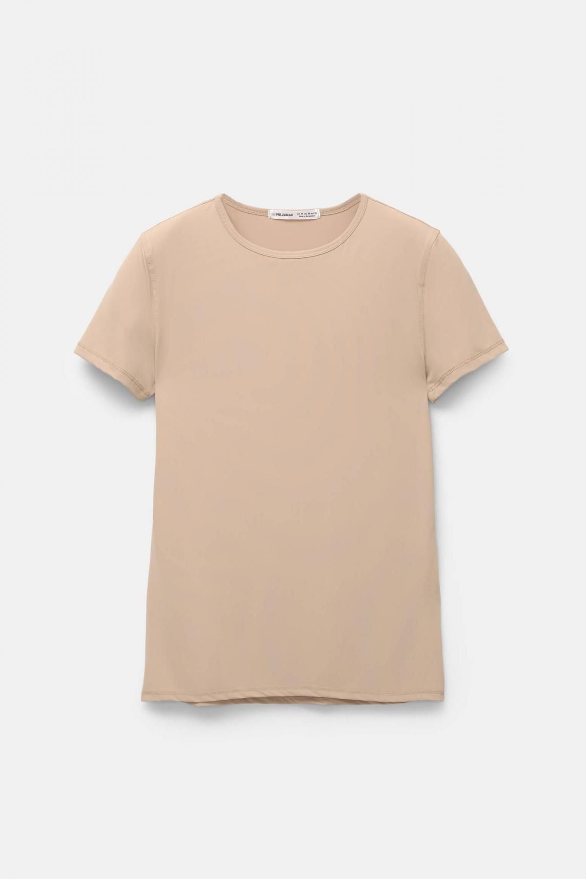 풀앤베어 베이직 폴리아미드 반팔 티셔츠 3245/313 BEIGE - 상품 이미지