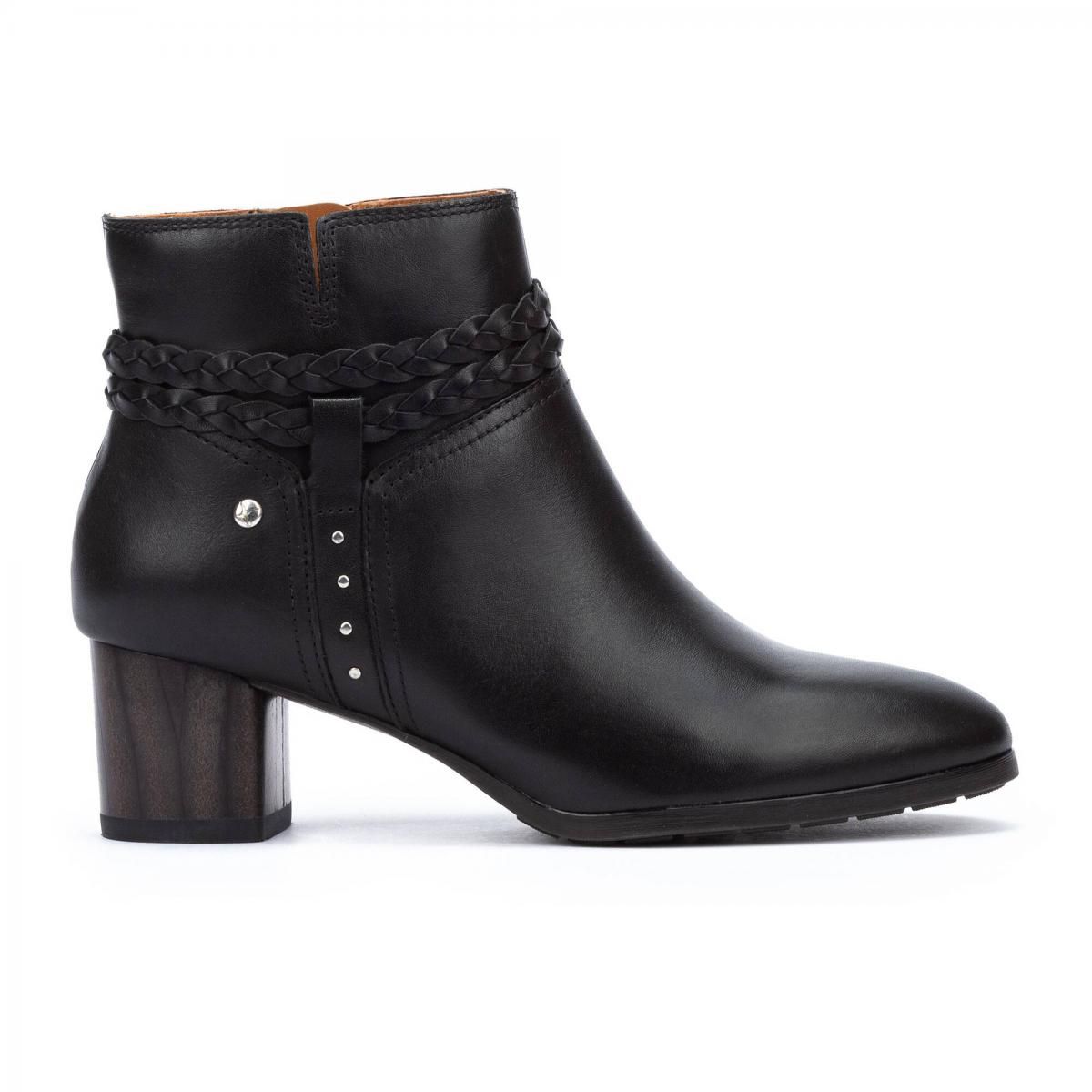 피콜리노스 미들힐 레더 클래식 앵클부츠 CALAFAT W1Z-8521 BLACK - 상품 이미지