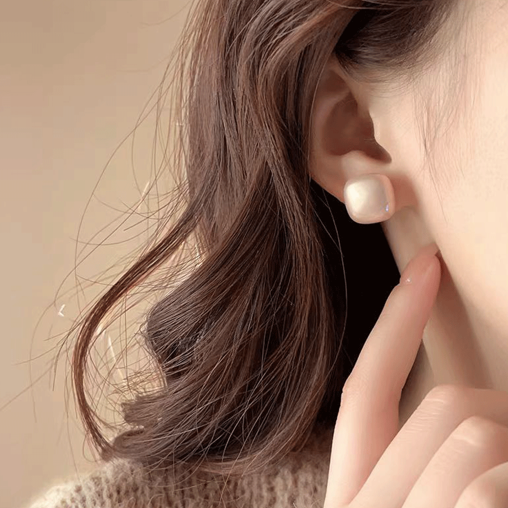 아르니 퓨어 진주 귀걸이 925실버 은침 펄 데일리 여성 귀걸이 한쌍 - 메인 이미지
