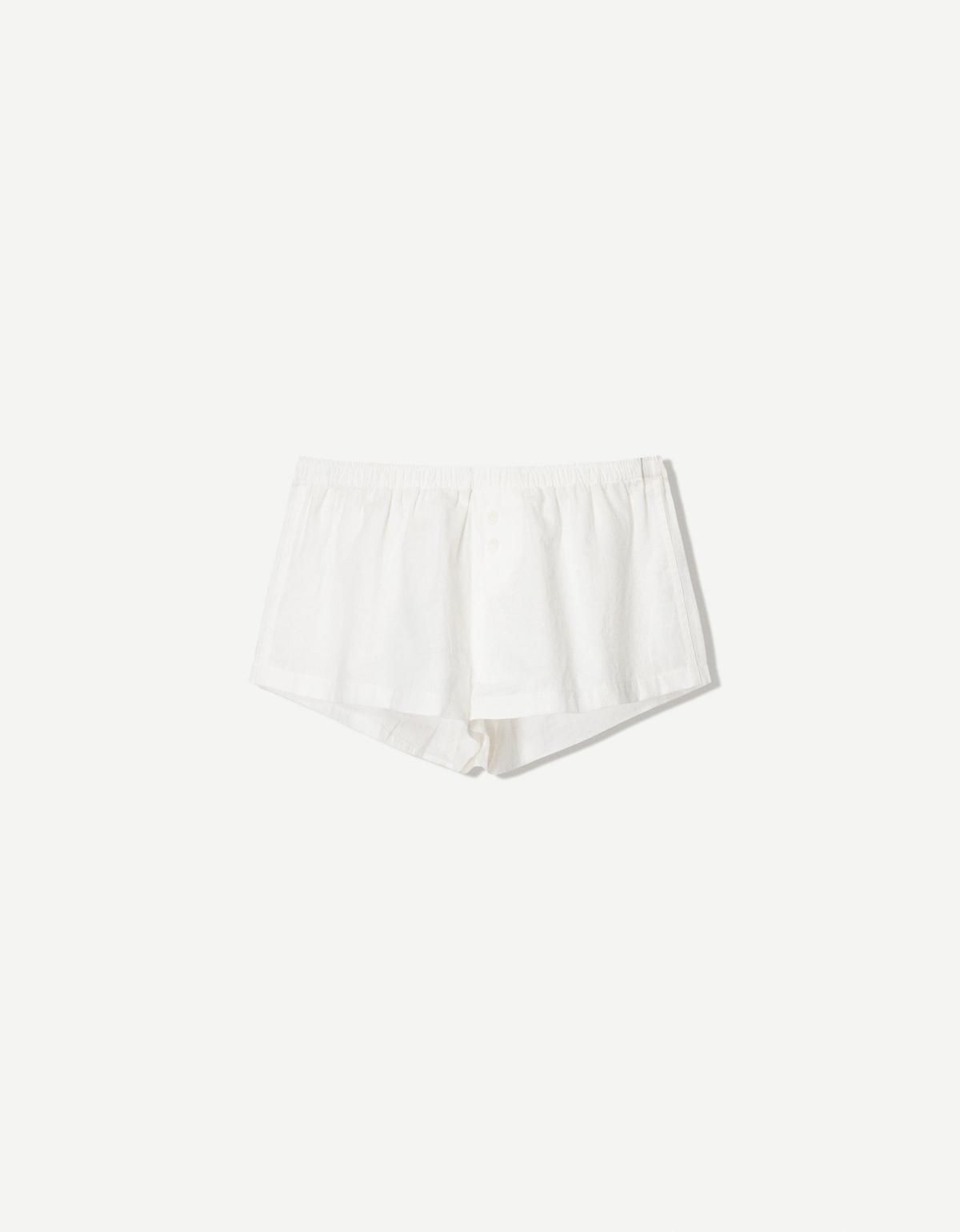 버쉬카 버튼 장식 미니 쇼츠 3320/494 CREAM - 상품 이미지