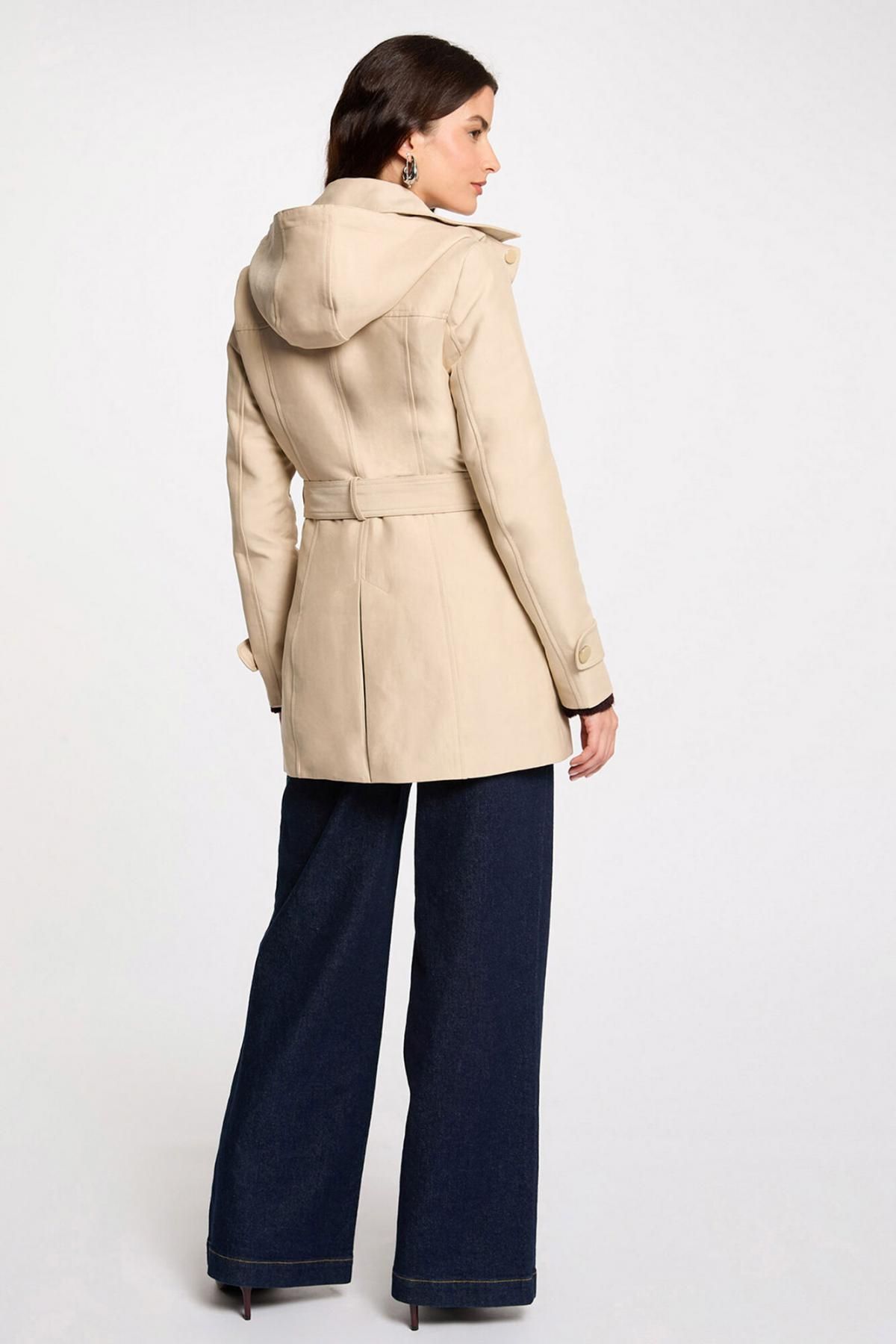 모르간 벨트 후드 트렌치코트 7930195 BEIGE - 상세 이미지 4