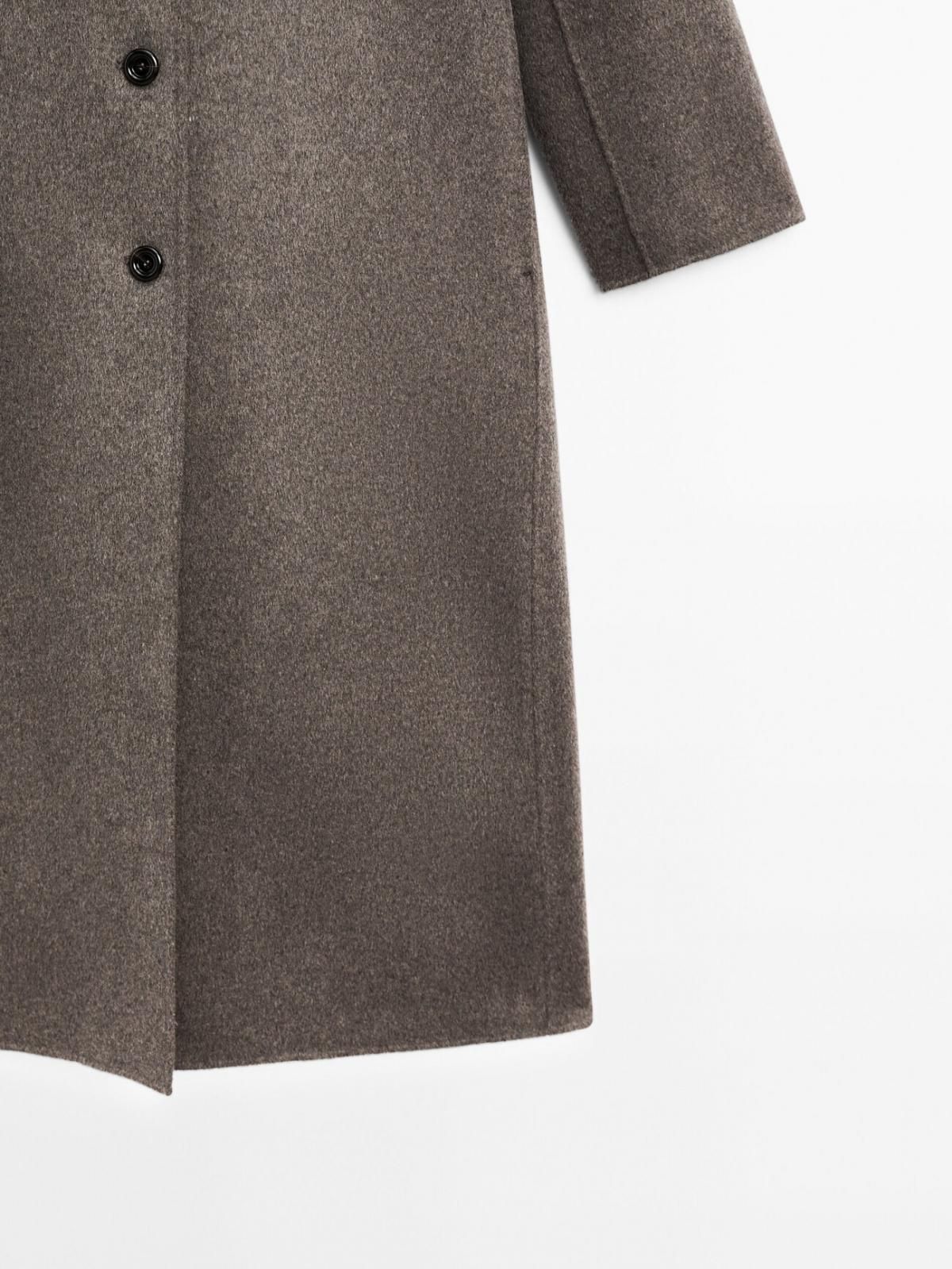 마시모두띠 프리미엄 울블렌드 하이넥 롱코트 6439/989 GREY - 상세 이미지 5