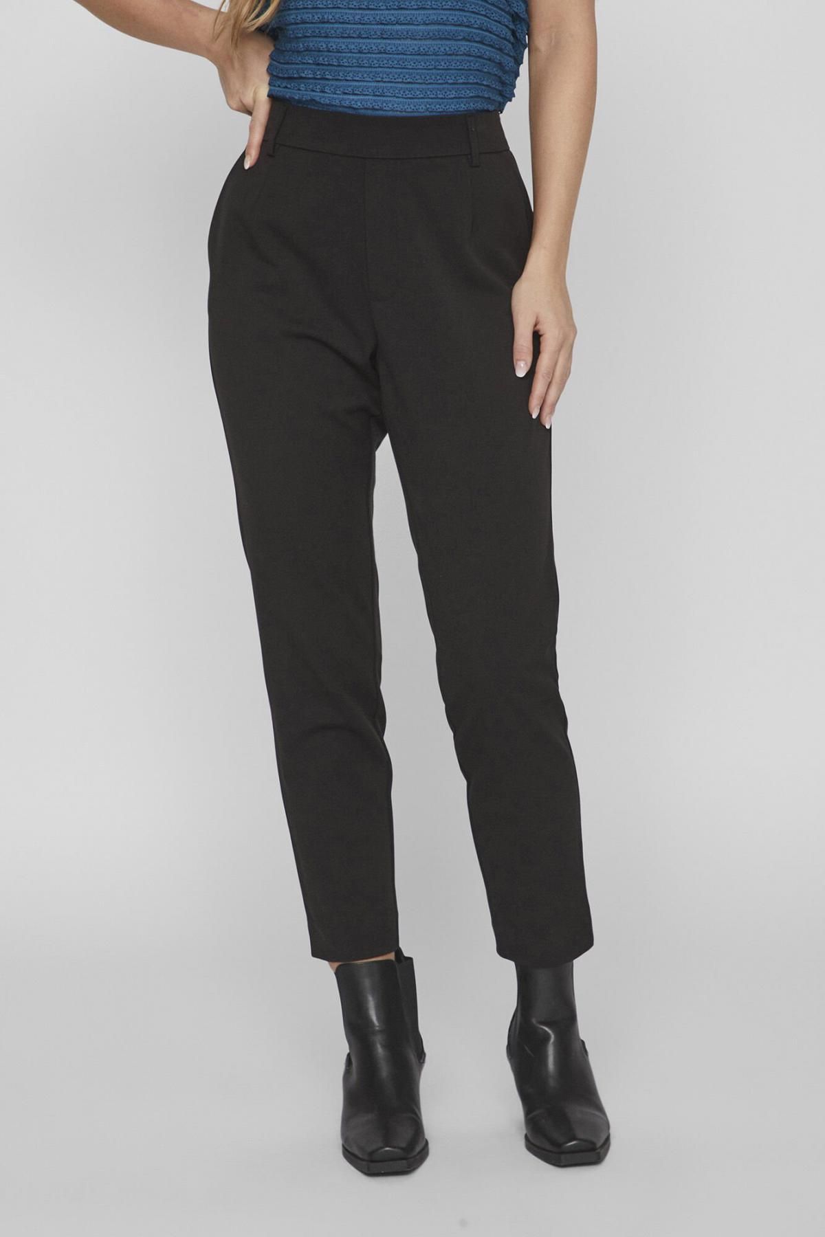 빌라 슬림핏 하이웨이스트 밴딩 슬랙스 팬츠 6398172 NEGRO - 상품 이미지