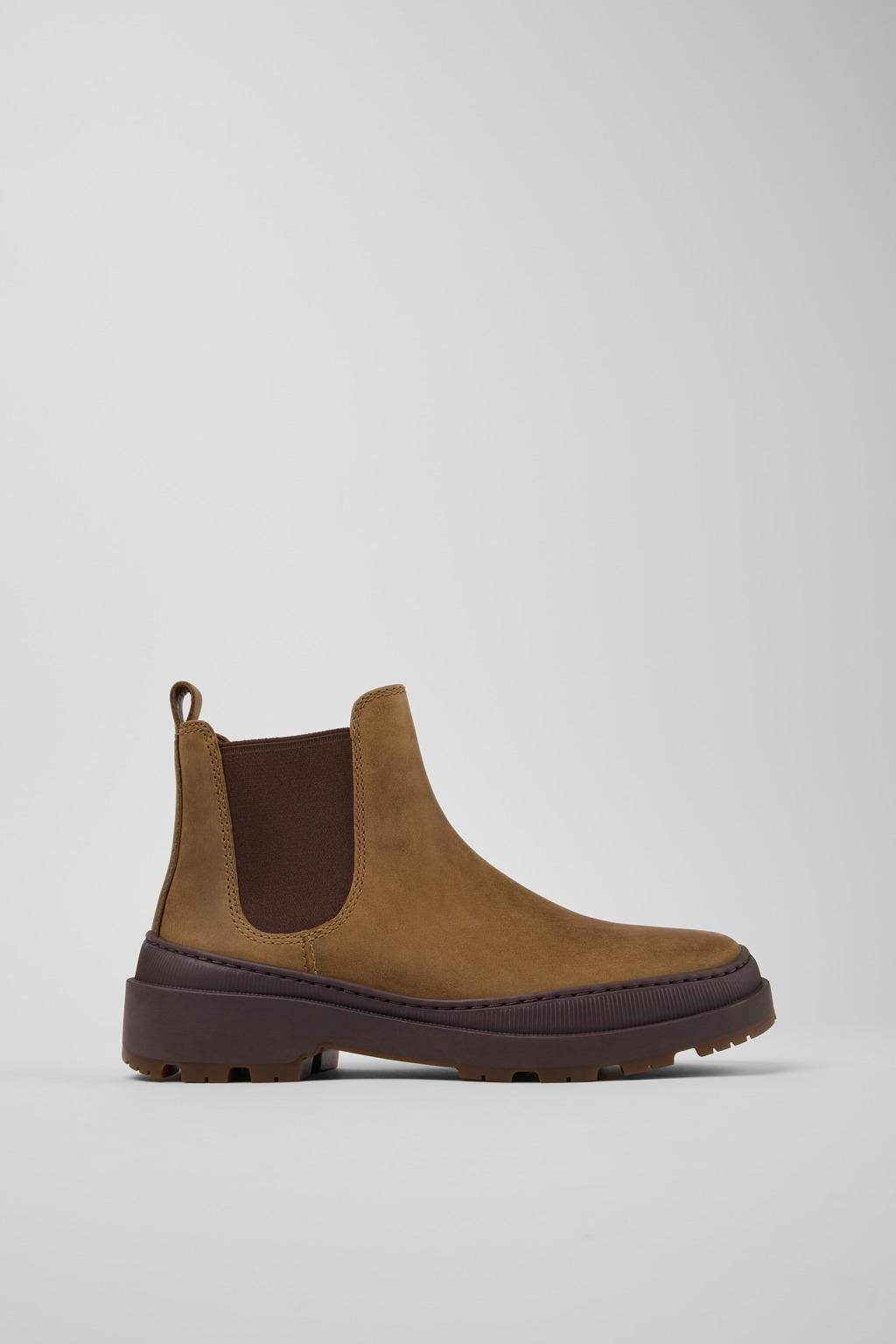 캠퍼 프리미엄 브라운 누벅 어반 앵클부츠 Brutus Trek K400646-014 BROWN - 메인 이미지