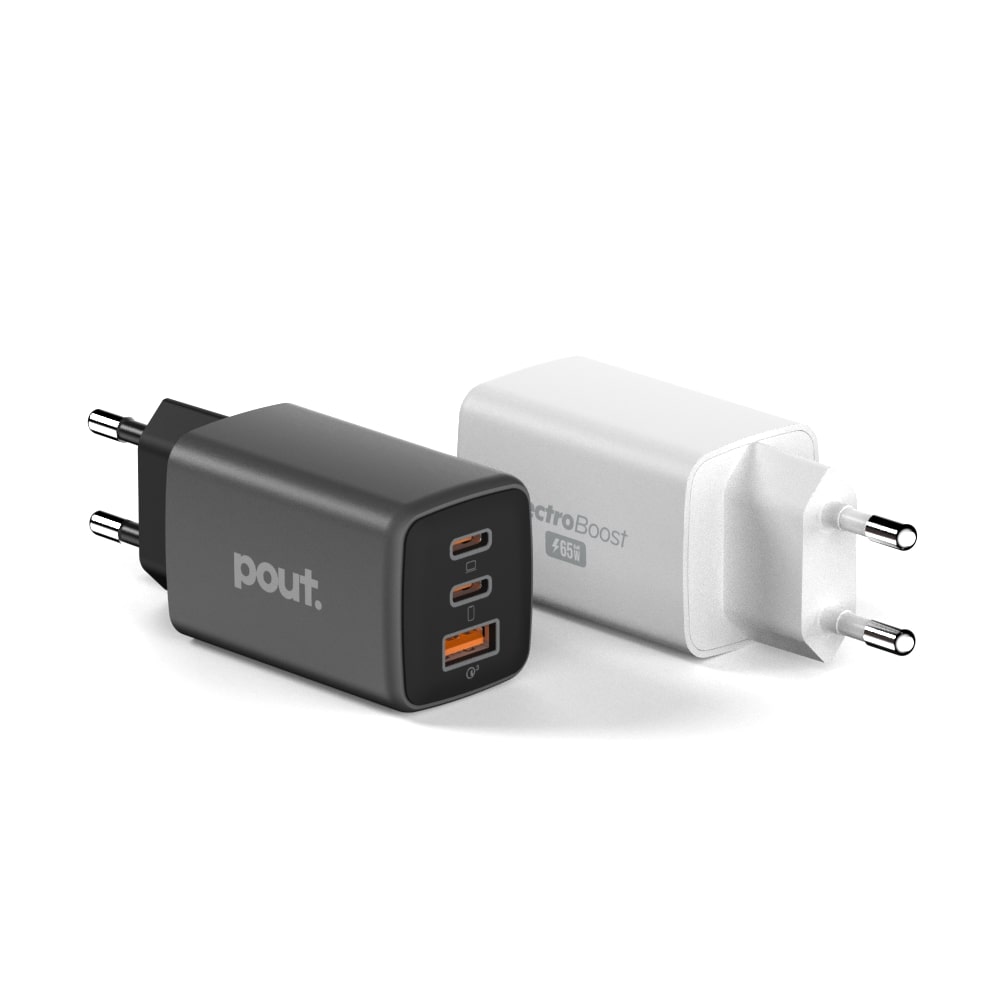 파우트 65W PD 3.0 PPS GaN 초고속 멀티 충전기 어댑터 블랙 - 상세 이미지 4