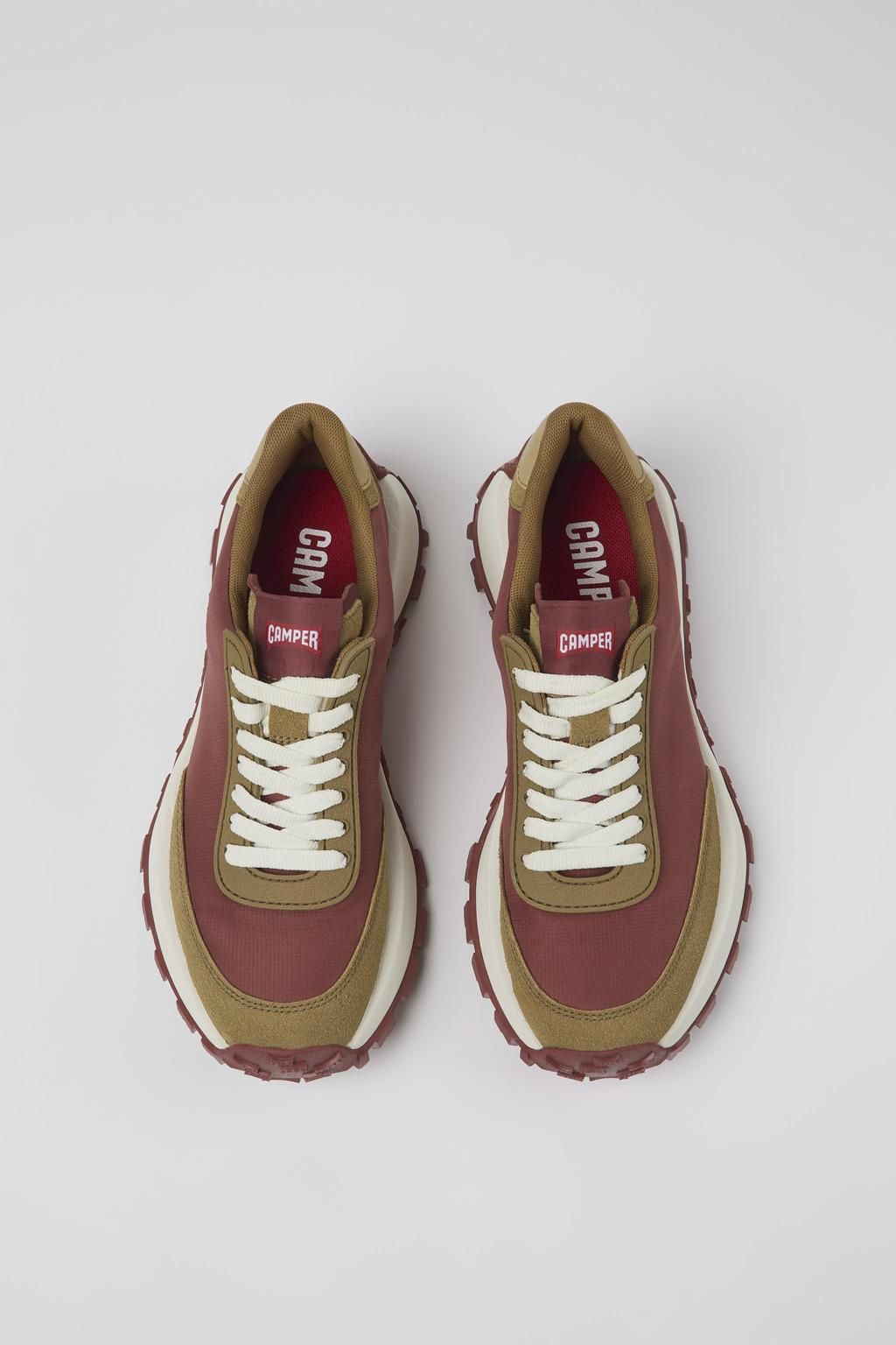 캠퍼 테크니컬 레트로 스니커즈 Drift Trail VIBRAM K201462-020 RED - 상세 이미지 4