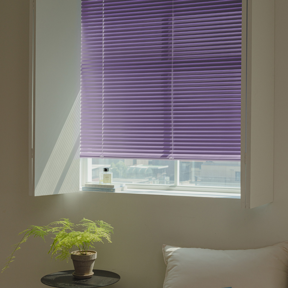 바자르 25mm 알루미늄 맞춤제작 블라인드 거실 베란다 창문 우측 36x20