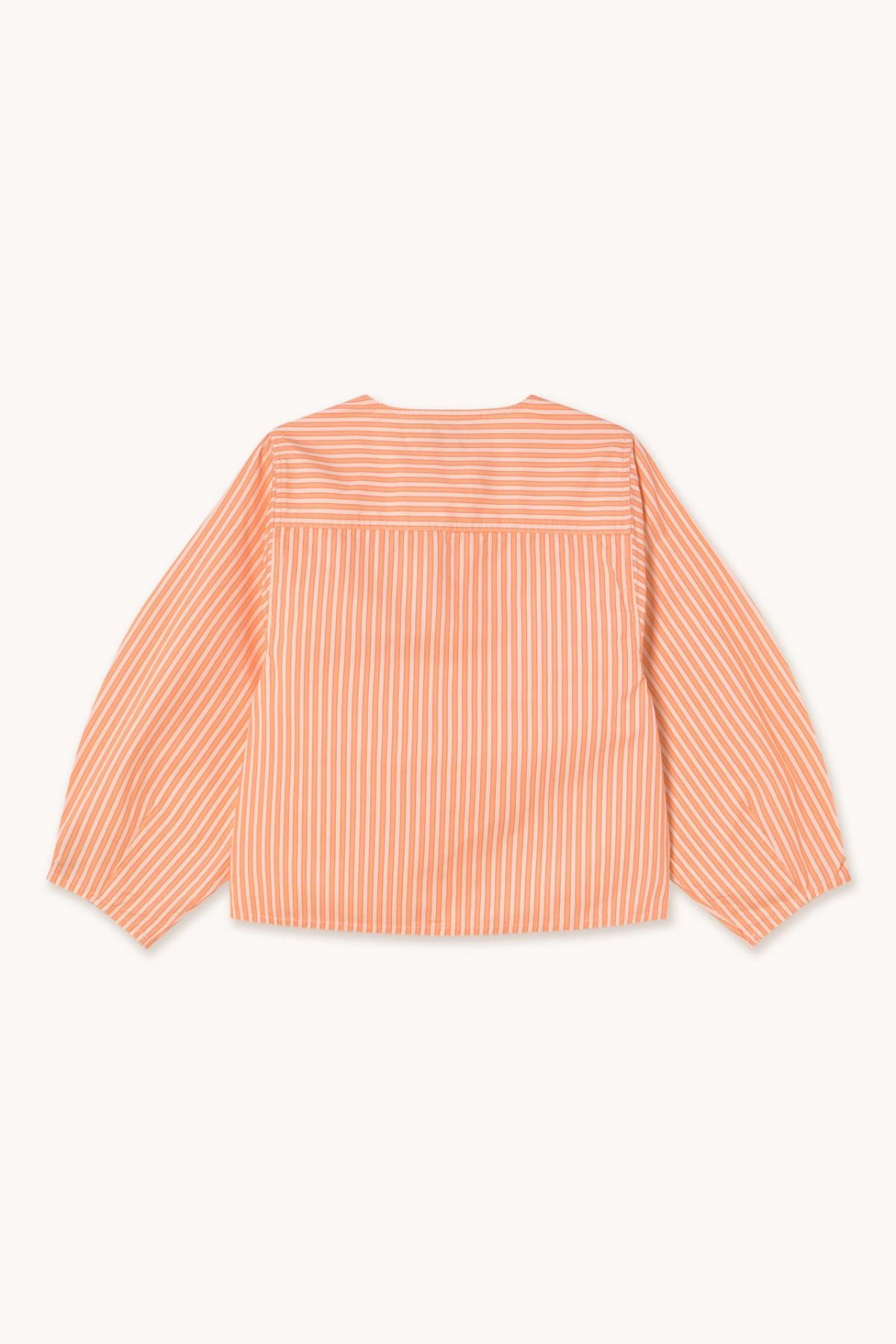 타이니코튼 스트라이프 라운드넥 블라우스 CHAQUETA A RAYAS SS25-678N38 ONE COLOR - 상세 이미지 5