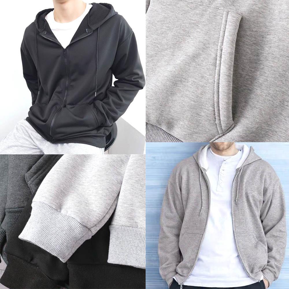 남녀 간절기 후드티 겨울 기모 집업 외출 패션 자켓 - 상품 이미지