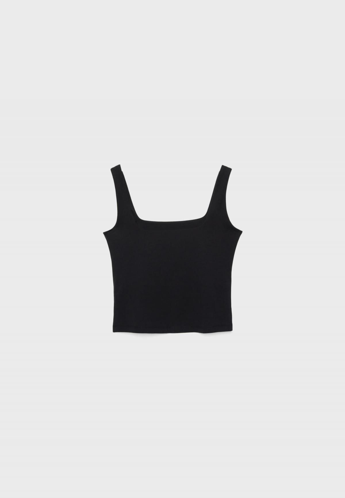 스트라디바리우스 베이직 스퀘어넥 민소매 탑 7695/665 BLACK - 상품 이미지