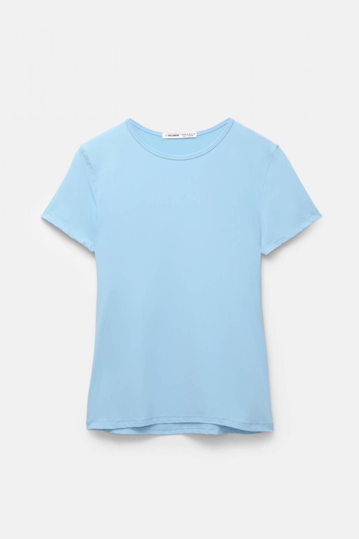 풀앤베어 테크니컬 라이트블루 폴리아미드 반팔 티셔츠 3245/313 PALE BLUE - 상품 이미지