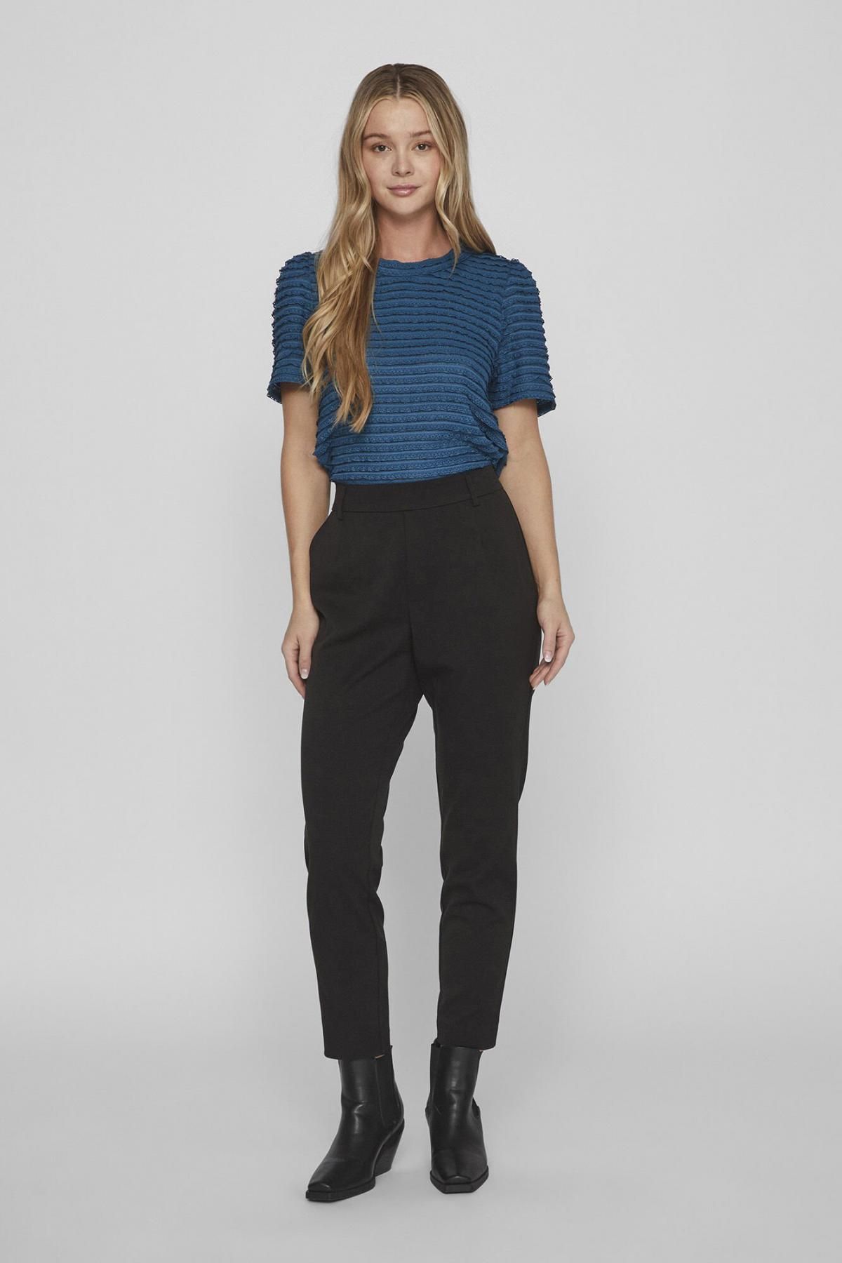 빌라 슬림핏 하이웨이스트 밴딩 슬랙스 팬츠 6398172 NEGRO - 상세 이미지 2