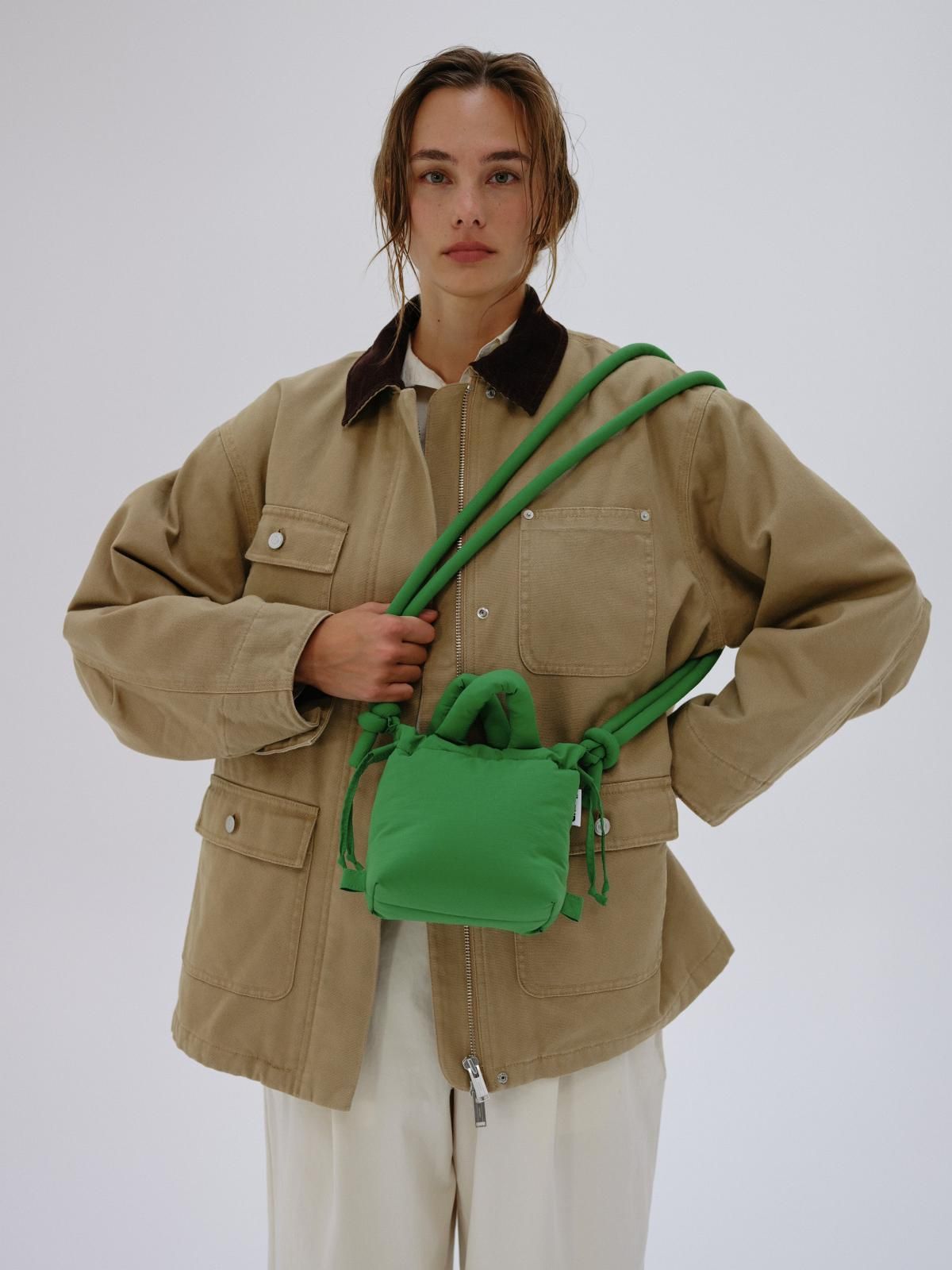 올랜드 미니멀 소프트 마이크로 크로스백 Micro Ona Soft Bag 49695772836175 GREEN - 상세 이미지 3