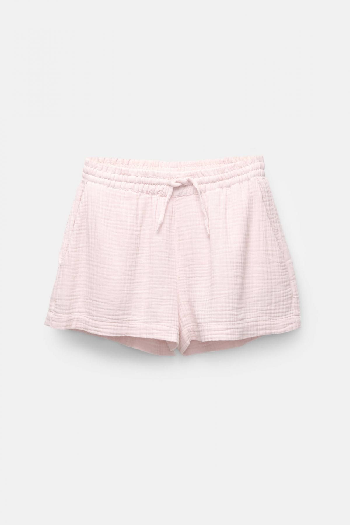 풀앤베어 텍스처 오버사이즈 코튼 밴딩 반바지 7696/350 PINK - 상품 이미지