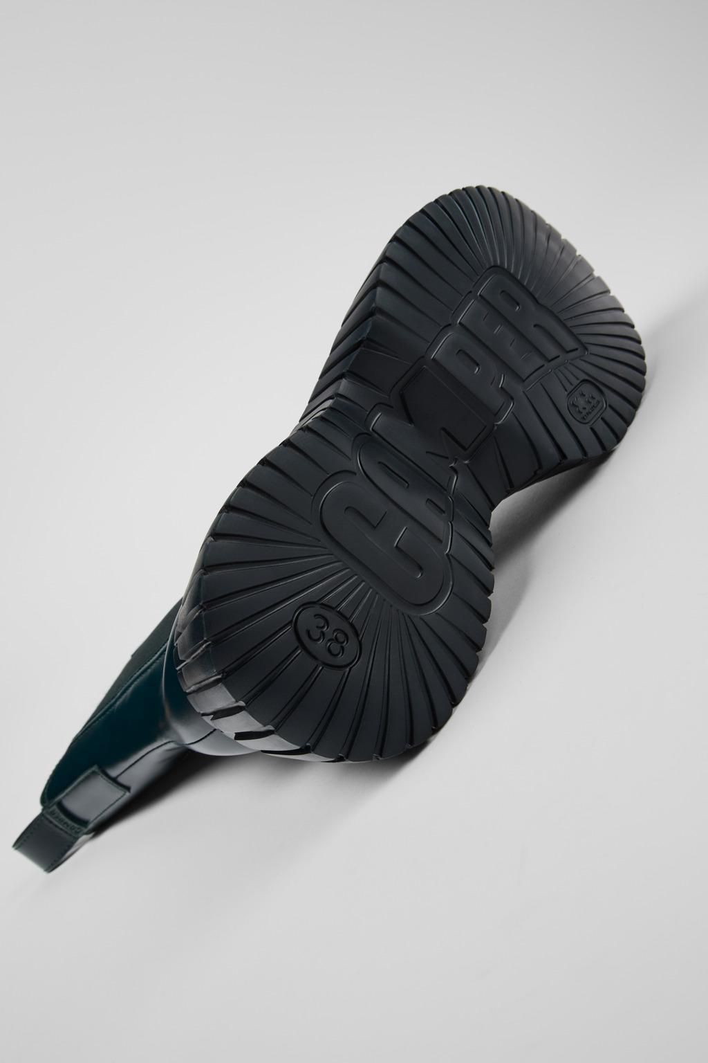 캠퍼 청키 플랫폼 그린 레더 여성 부티 K400726-005 GREEN - 상세 이미지 5